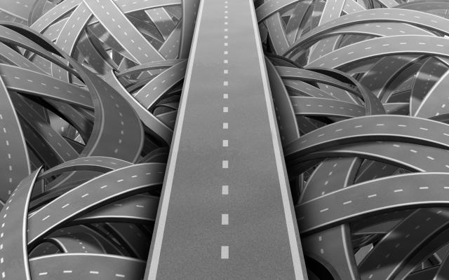 Een wirwar van snelwegen