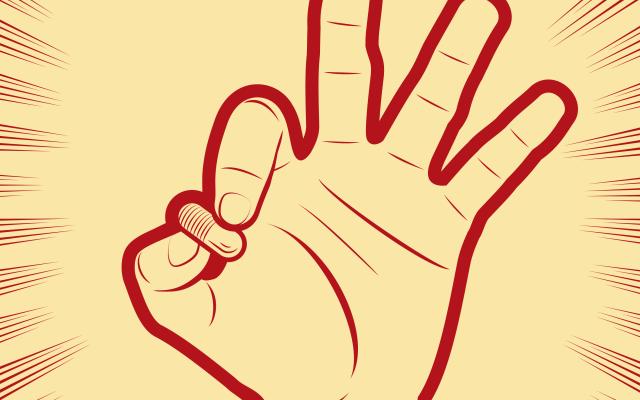 Een illustratie van een hand die een pil vasthoudt