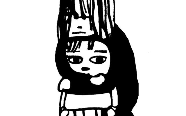 Illustratie van iemand die kind vasthoudt