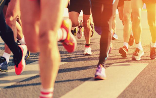 Hardlopende mensen