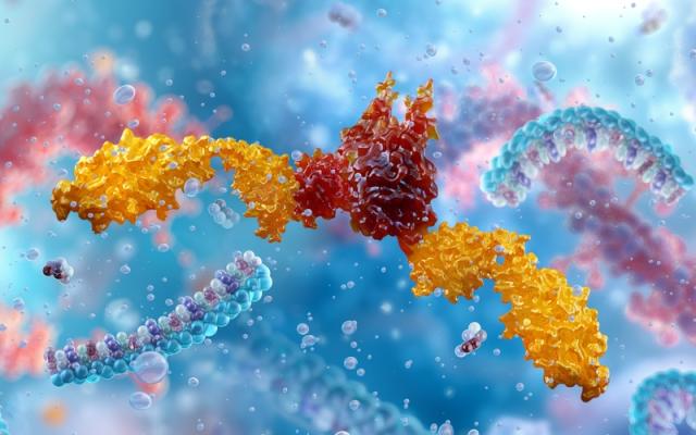 3d illustratie imuuncontrolepunteiwitten