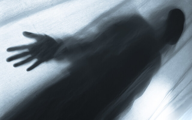 Iemand die achter een scherm staat