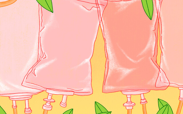 Illustratie van Infuuszakken