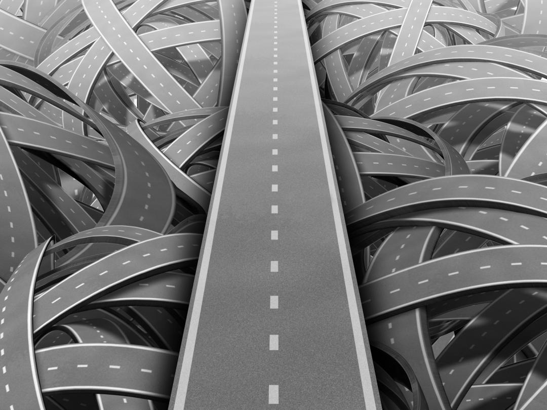 Een wirwar van snelwegen