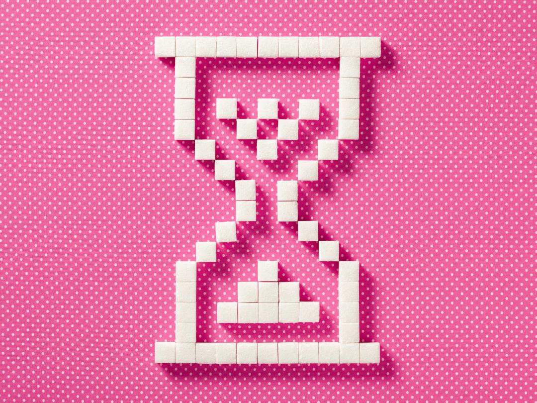 Illustratie van een zandloper