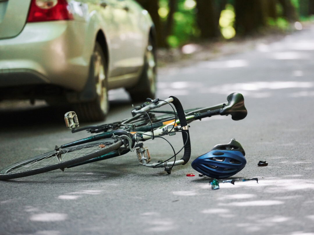 Aanrijding van auto met een fiets