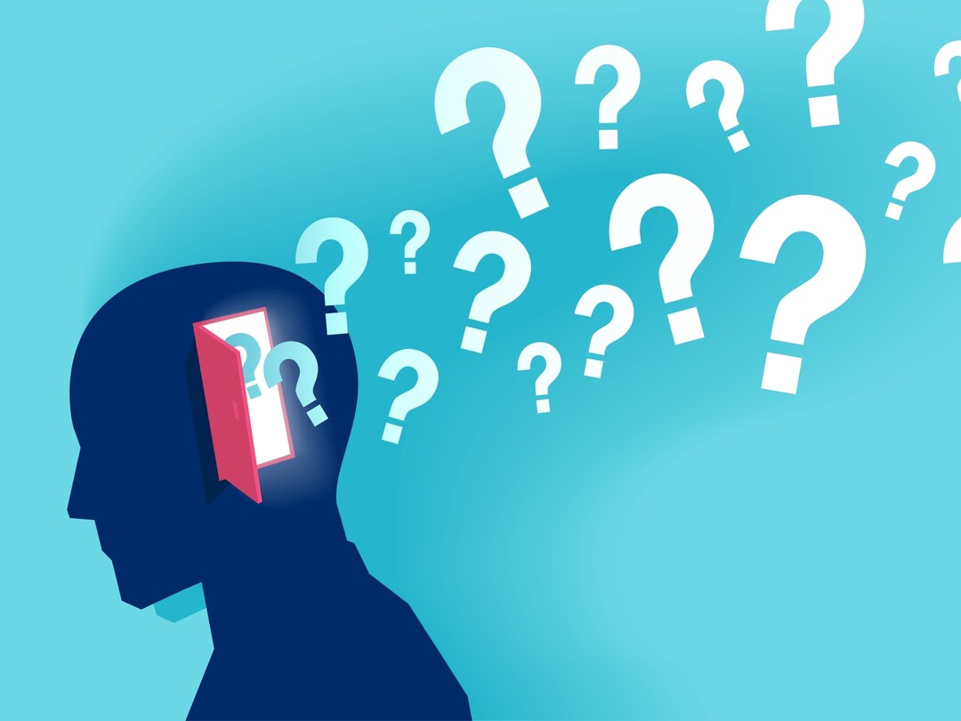 illustratie van man met geheugenverlies