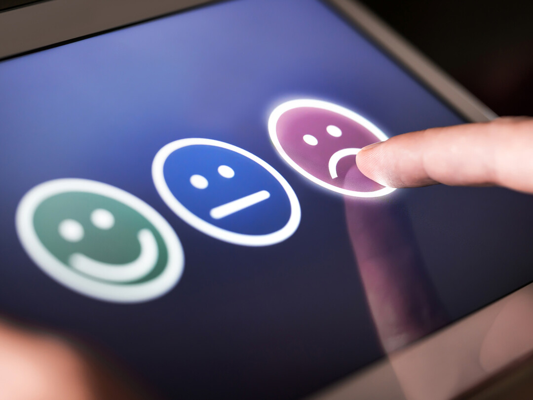 Scherm tevredenheidssmileys