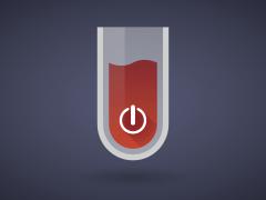 Illustratie van een aan/uitknop