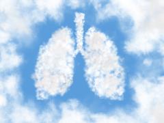 Een illustratie van wolkjes in de vorm van longen