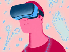 Iemand met een VR bril op