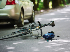 Aanrijding van auto met een fiets