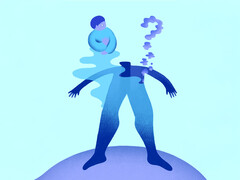 Illustratie van een man die verandert in een vraagteken