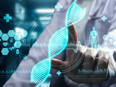 Illustratie van een DNA-string