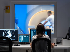 MRI gezien vanuit controlekamer