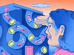 Illustratie van geldstroom door een ziekenhuis