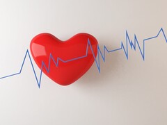 Illustratie van een hart met hartslaglijn eroverheen